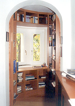 Originalarbeit der Tischlerei Popp: Einbau im Erker